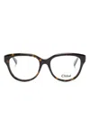 Chloé Square-frame Glasses In Brown