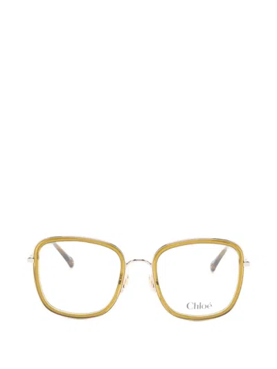 Chloé Square-frame Glasses In Green