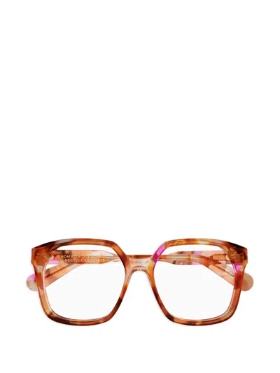 Chloé Eyewear Square Frame Glasses In Pink