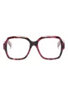 Chloé Square-frame Glasses In Pink