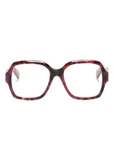 Chloé Square-frame Glasses In Pink
