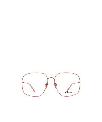 Chloé Square-frame Glasses In Pink