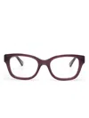 Chloé Square-frame Glasses In Purple