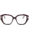 Chloé Square-frame Glasses In Red