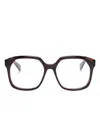 Chloé Square-frame Glasses In Schwarz