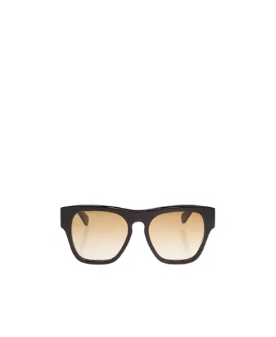 Chloé Square-frame Havana Sunglasses In Nude