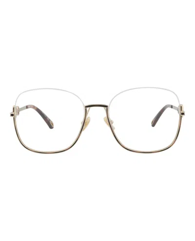 Chloé Square-frame Metal Optical Frames In Multi