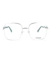 Chloé Square-frame Metal Optical Frames In Multi