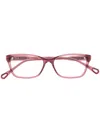 Chloé Square-frame Optical Glasses In Pink
