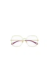 Chloé Square Frame Plain Mirror In Nude