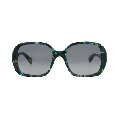 Pre-owned Chloé Square Frame Recycled Acetate Sunglasses 'green/grey' | Women's Size Onesize