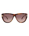 Chloé Square-frame Recycled Acetate Sunglasses In Brown