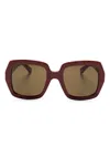 Chloé Square-frame Sunglasses In Brown