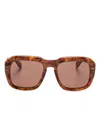 Chloé Square-frame Sunglasses In Brown