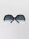 Chloé Square Frame Sunglasses Featuring Gradient Lenses In Blue