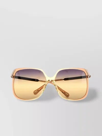 Chloé Square Frame Sunglasses Gradient Lenses