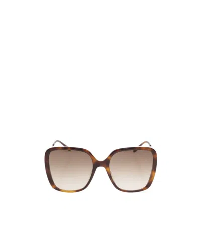 Chloé Square Frame Sunglasses In Nude