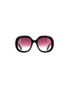 Chloé Square Frame Sunglasses In Pink