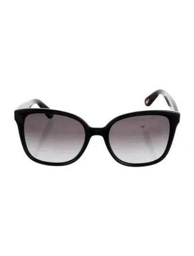Pre-owned Chloé Square Gradient Sunglasses In Black