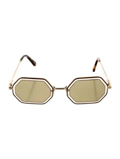 Pre-owned Chloé Square Gradient Sunglasses In Brown