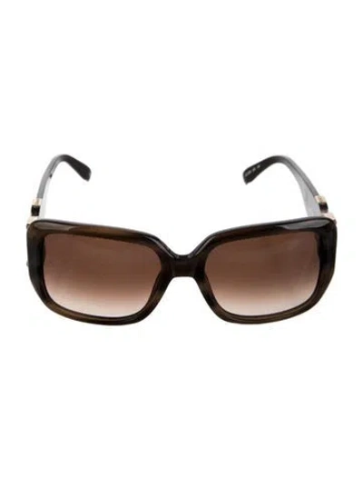 Pre-owned Chloé Square Gradient Sunglasses In Brown