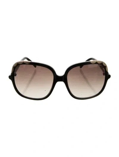 Pre-owned Chloé Square Gradient Sunglasses In Brown