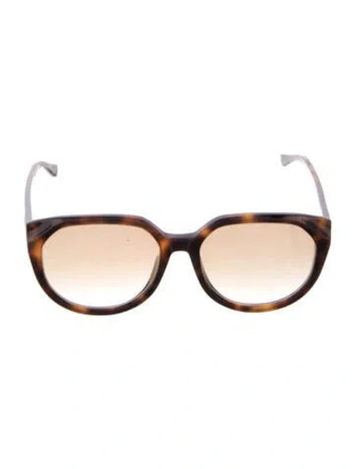 Pre-owned Chloé Square Gradient Sunglasses In Brown