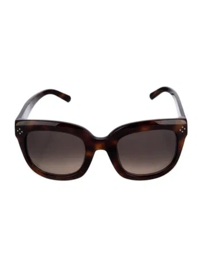 Pre-owned Chloé Square Gradient Sunglasses In Brown