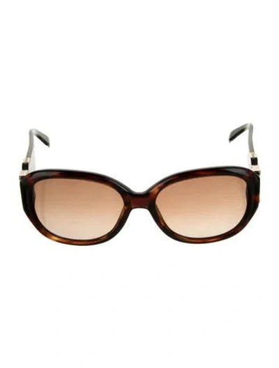 Pre-owned Chloé Square Gradient Sunglasses In Multi