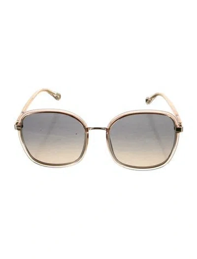 Pre-owned Chloé Square Gradient Sunglasses In Neutral