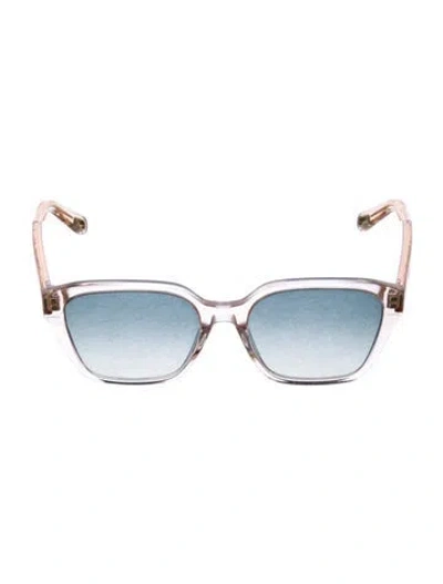 Pre-owned Chloé Square Gradient Sunglasses In Pink