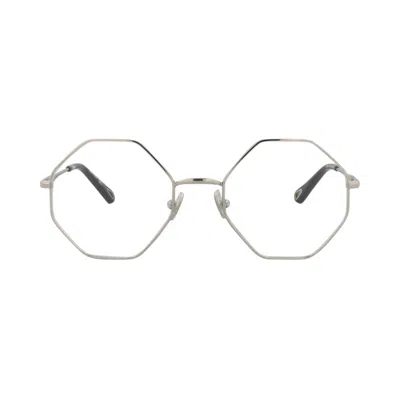 Pre-owned Chloé Square Metal Optical Frames 'silver/transparent' | Women's Size Onesize