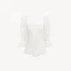 Chloé Square-neck Top In Embroidered Lace White Size 6 100% Polyester In White
