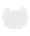 Chloé Square-neck Top In White