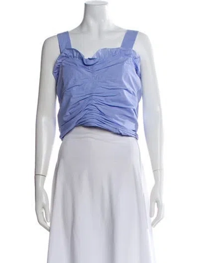 Pre-owned Chloé Square Neckline Sleeveless Blouse In Black