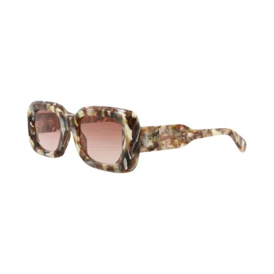 Pre-owned Chloé Square Recycled Acetate Sunglasses 'havana/orange' | Brown | Women's Size Onesize