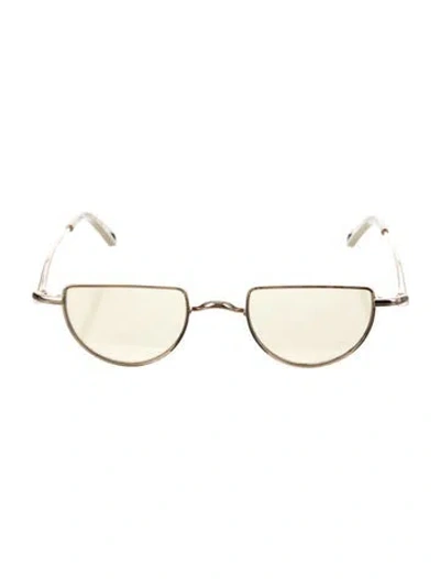 Pre-owned Chloé Square Tinted Sunglasses In Gold