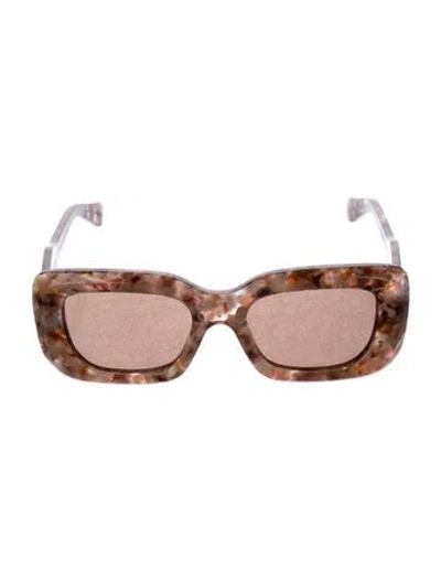 Pre-owned Chloé Square Tinted Sunglasses In Pink