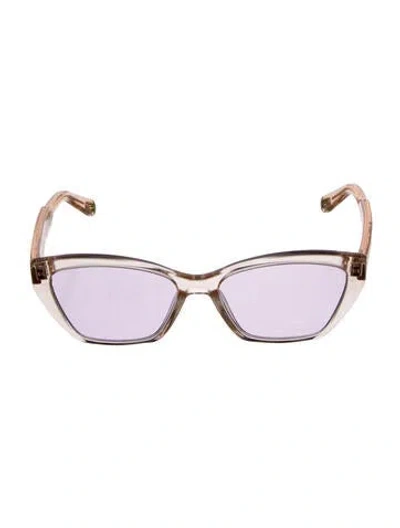 Pre-owned Chloé Square Tinted Sunglasses In Pink