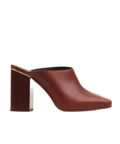 CHLOÉ CHLOÉ AMBRE HEELED MULES