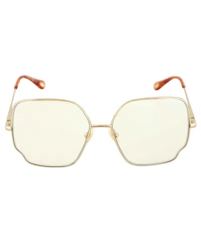 Chloé Squared Sunglasses In Brown