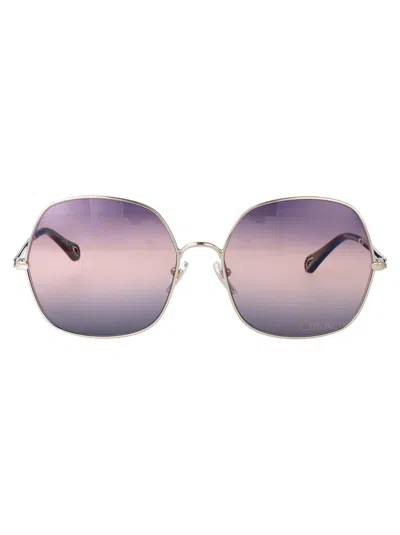 Chloé Chloe Squared Sunglasses Ch0282 S 003 In Multi