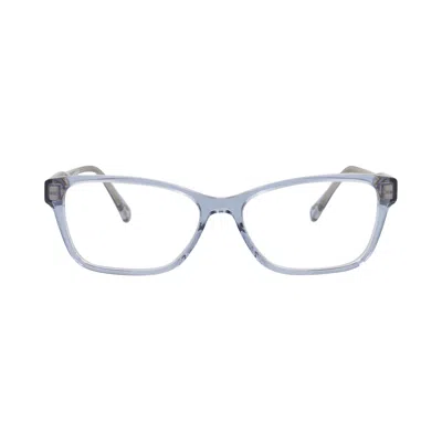 Pre-owned Chloé Square-frame Bio Acetate Optical Frames 'blue/transparent' | Women's Size Onesize