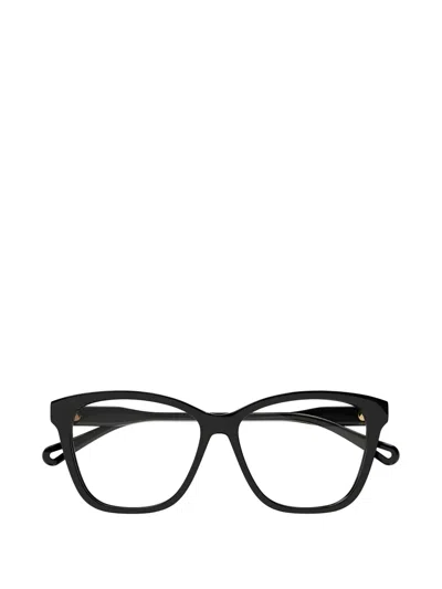 Chloé Square-frame Glasses In Black
