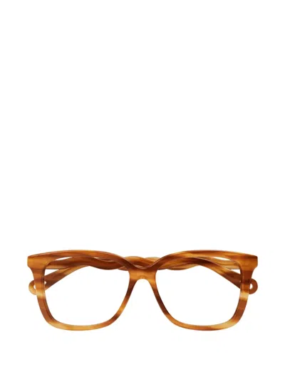 Chloé Square-frame Glasses In Brown