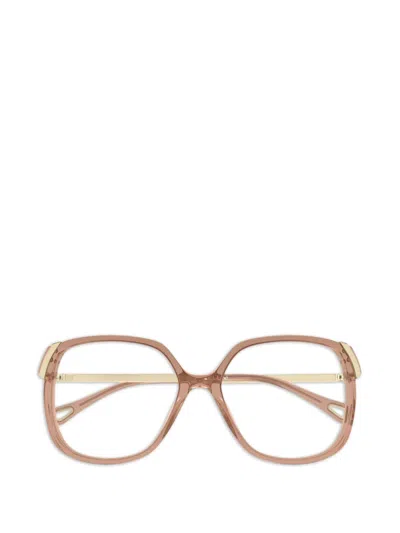 Chloé Square-frame Glasses In Brown