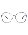 Chloé Round-frame Metal Optical Frames In Blue