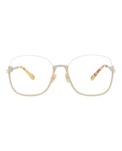 Chloé Square-frame Metal Optical Frames In Multi