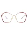 Chloé Square-frame Metal Optical Frames In Red