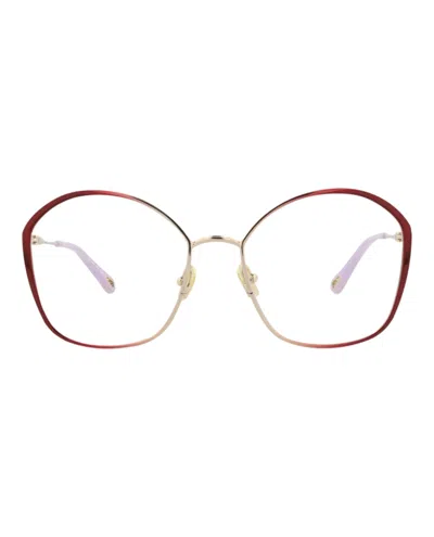 CHLOÉ SQUARE-FRAME METAL OPTICAL FRAMES
